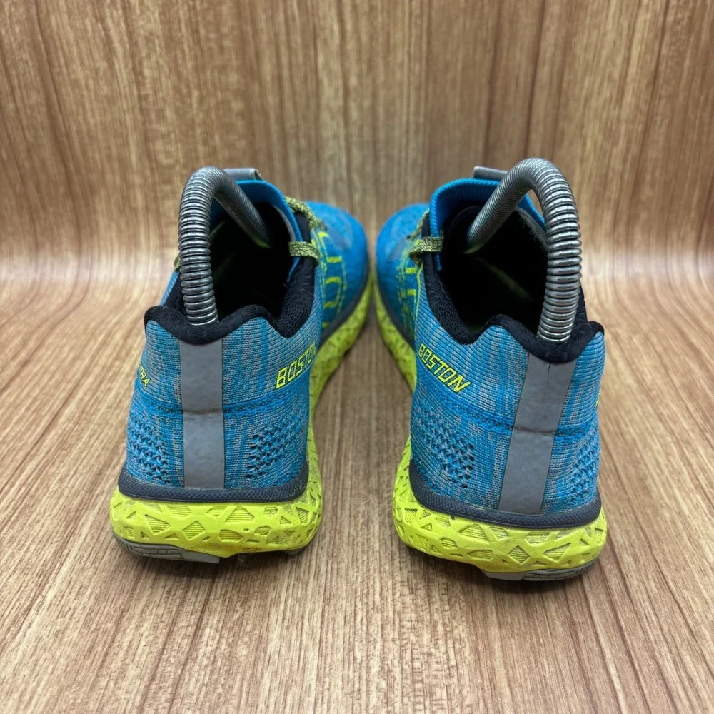 Altra Escalante‎ Boston Running Shoes Women 7.5 Blue Lime Green Good AFW1833B-4
